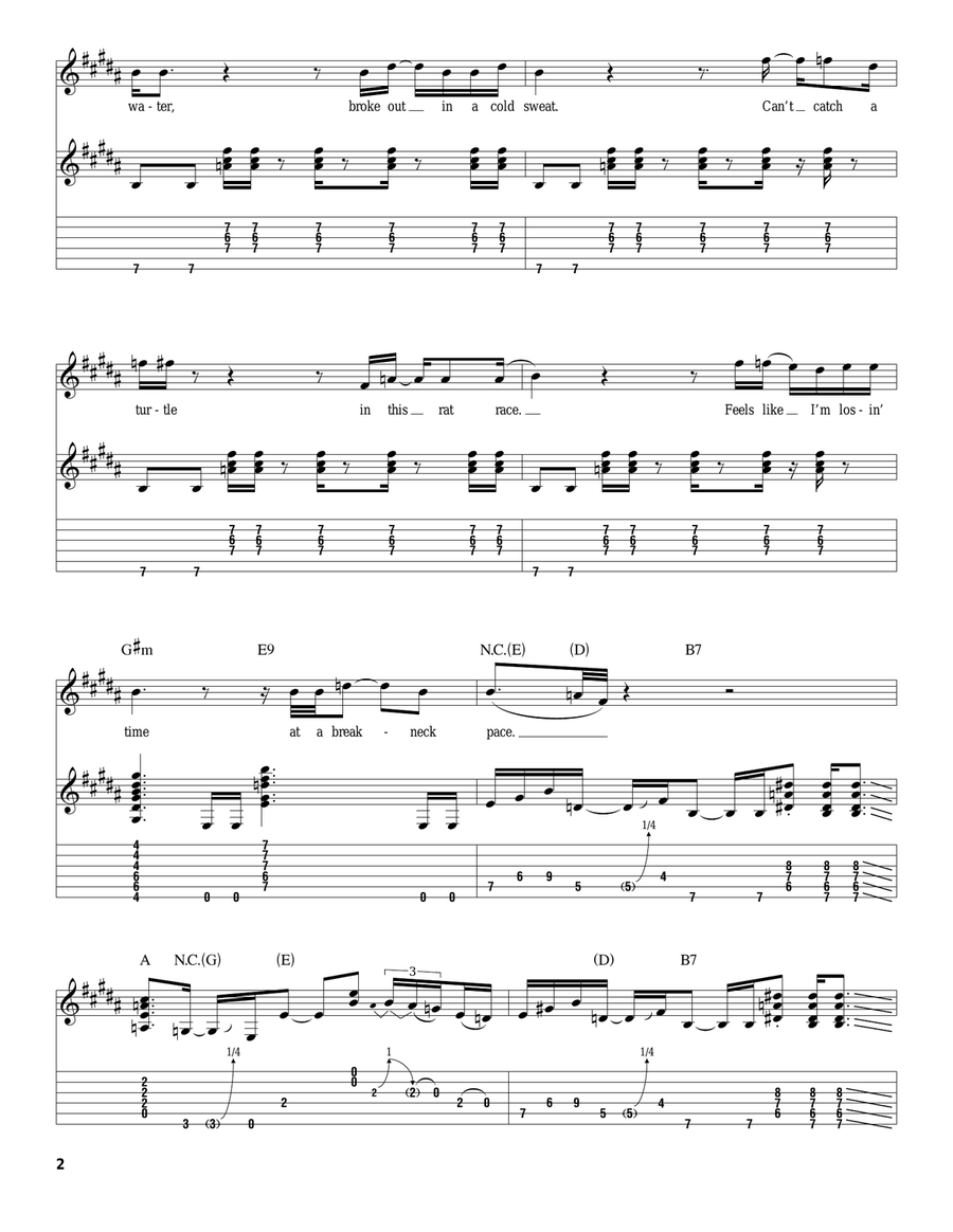 Tightrope Tightrope Acoustic Guitar scores gallery preview page 2