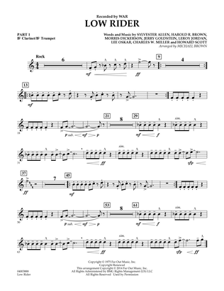 Low Rider - Pt.1 - Bb Clarinet/Bb Trumpet