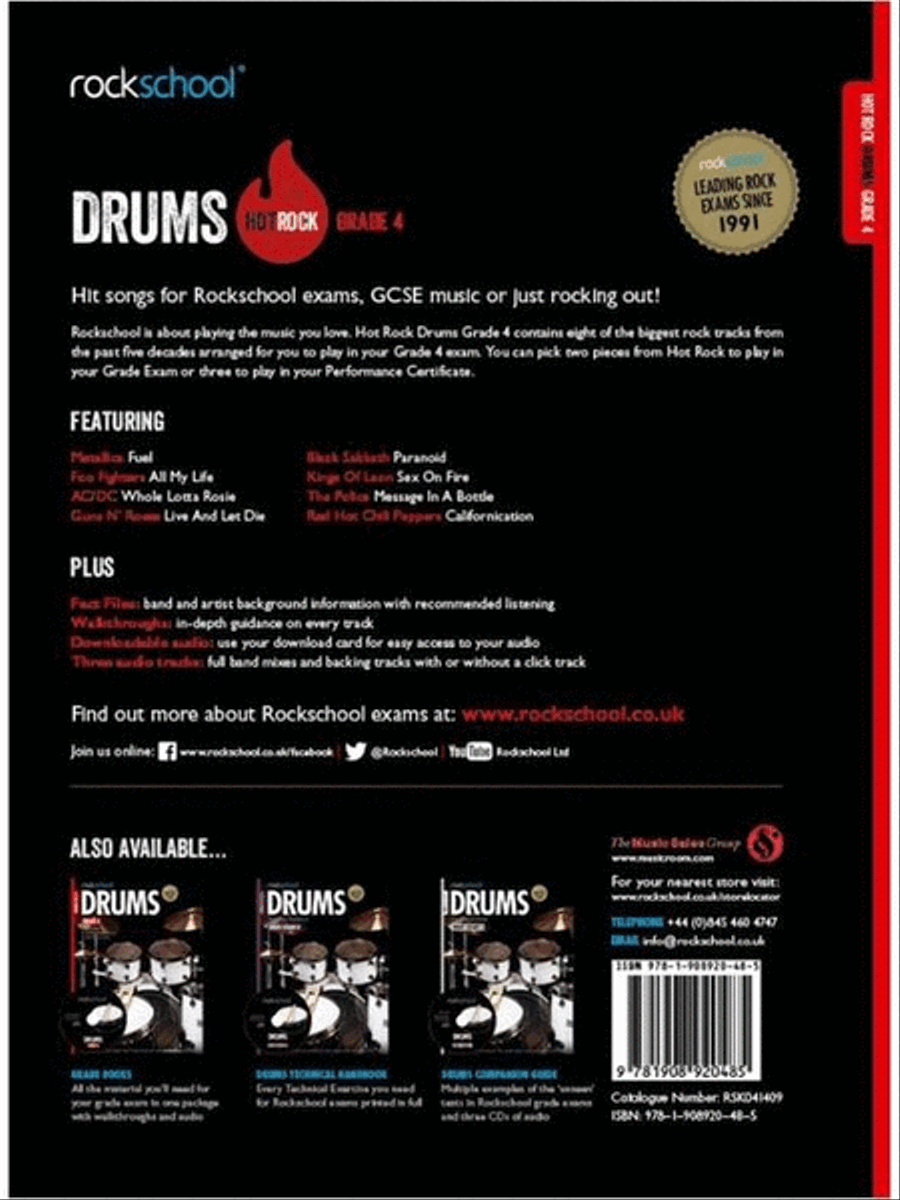 Rockschool: Hot Rock Drums - Grade 4