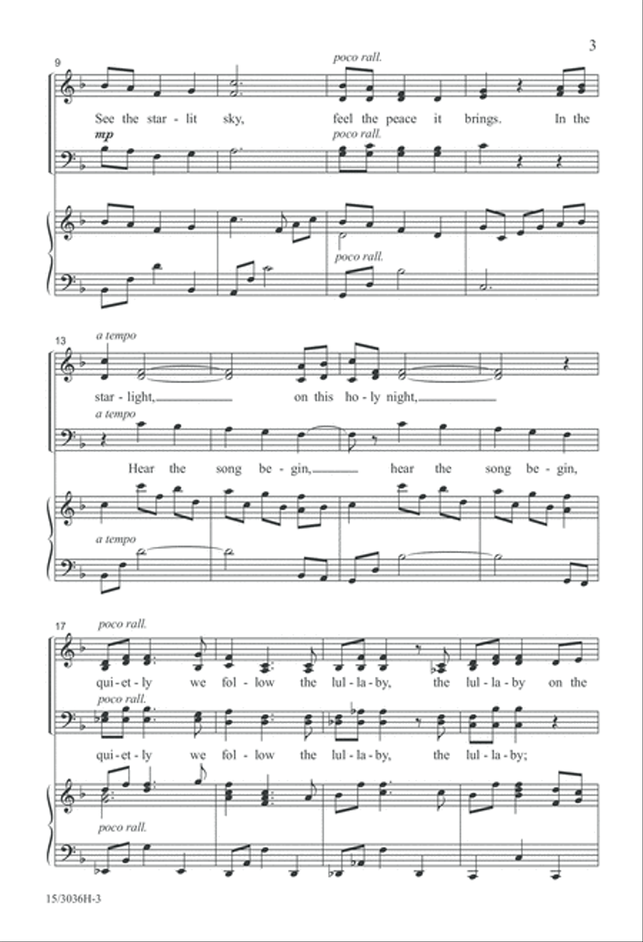 Lullaby on the Wind 4-Part scores gallery preview page 3