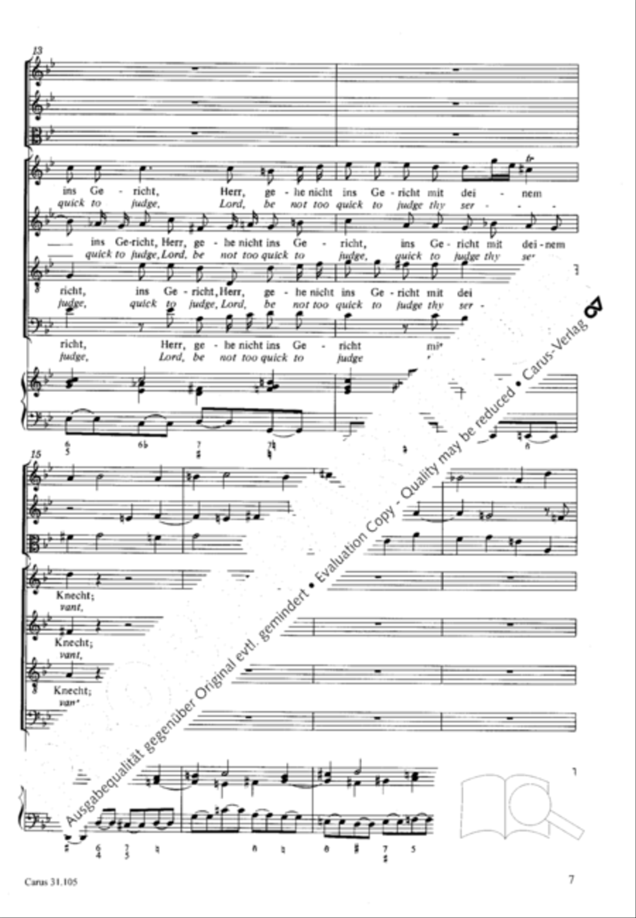 Lord, be not too quick to judge thy servant 4-Part scores gallery preview page 8
