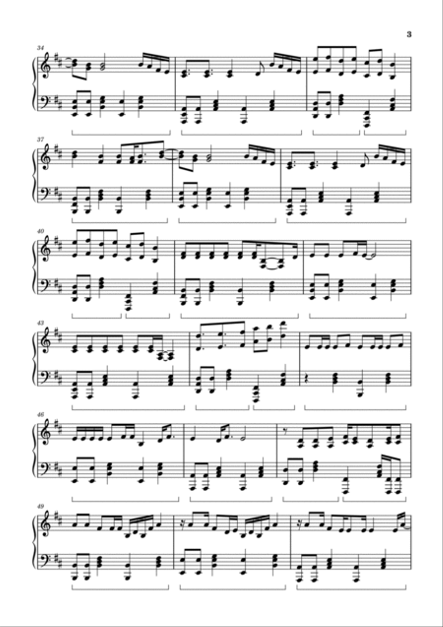 The Feels The Feels Piano Solo scores gallery preview page 3