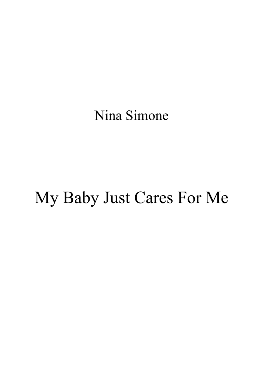 My Baby Just Cares For Me String Quartet scores gallery preview page 1