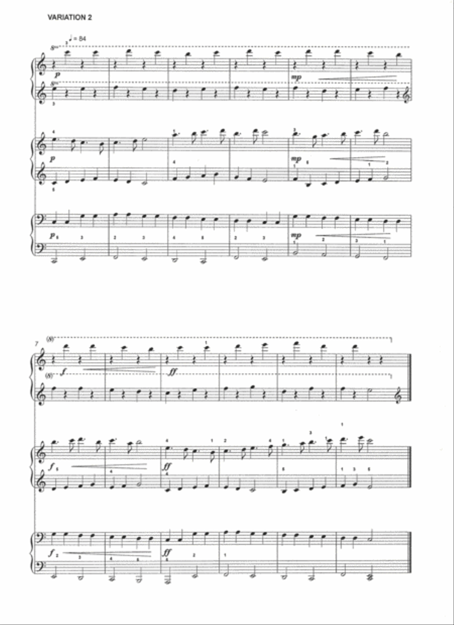 6 VARIATIONS ON THE ABC-THEME Piano Method scores gallery preview page 3