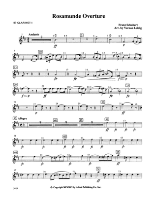 Rosamunde Overture, Opus 26: 1st B-flat Clarinet