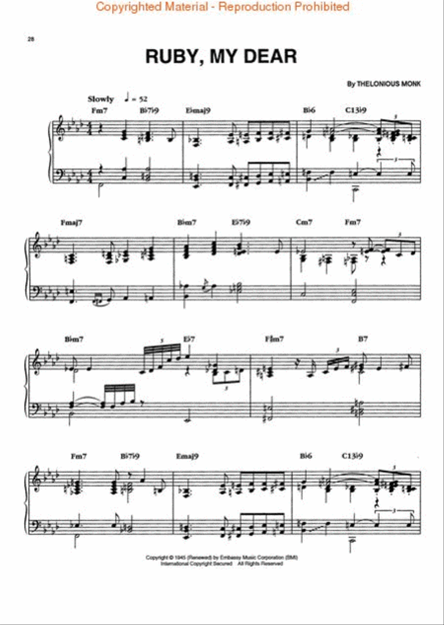 Bud Powell Classics Bud Powell Classics Piano Solo scores gallery preview page 4