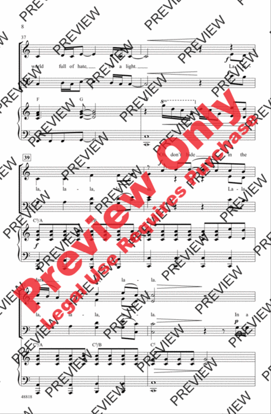 Be a Light Be a Light 4-Part scores gallery preview page 8