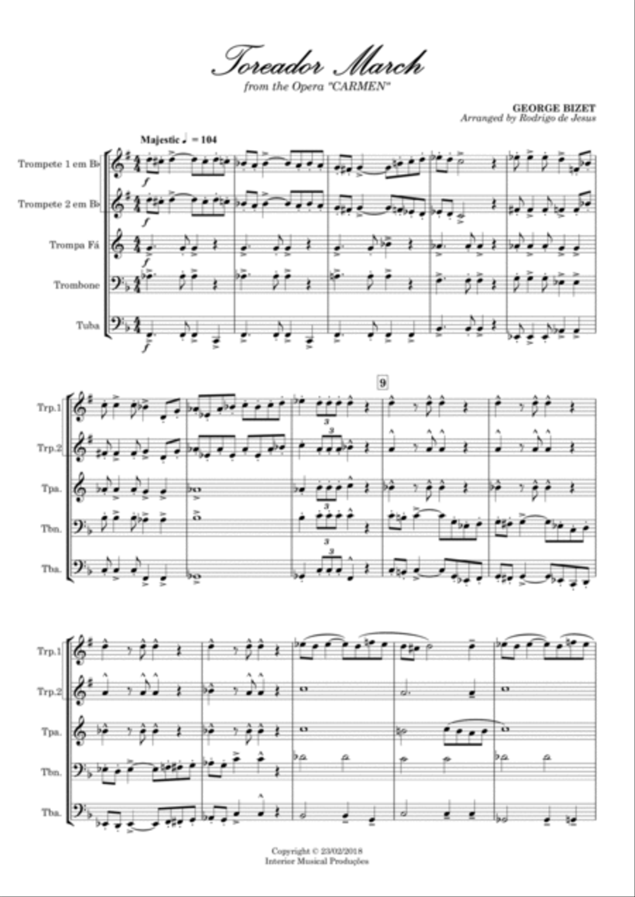 Toreador March - from the Opera 
