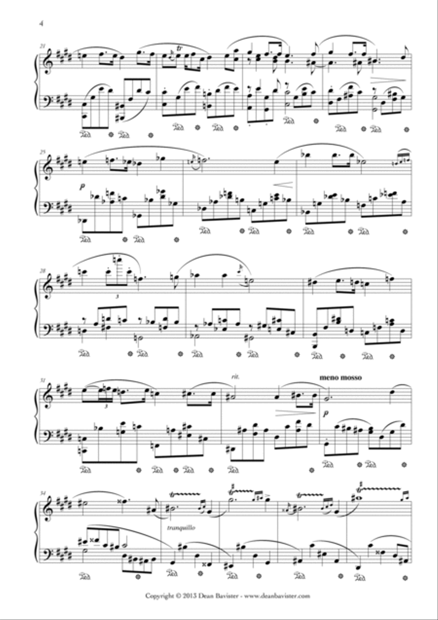 Piano Sonata 3 in C Sharp Minor (Opus 15) Piano Solo scores gallery preview page 4
