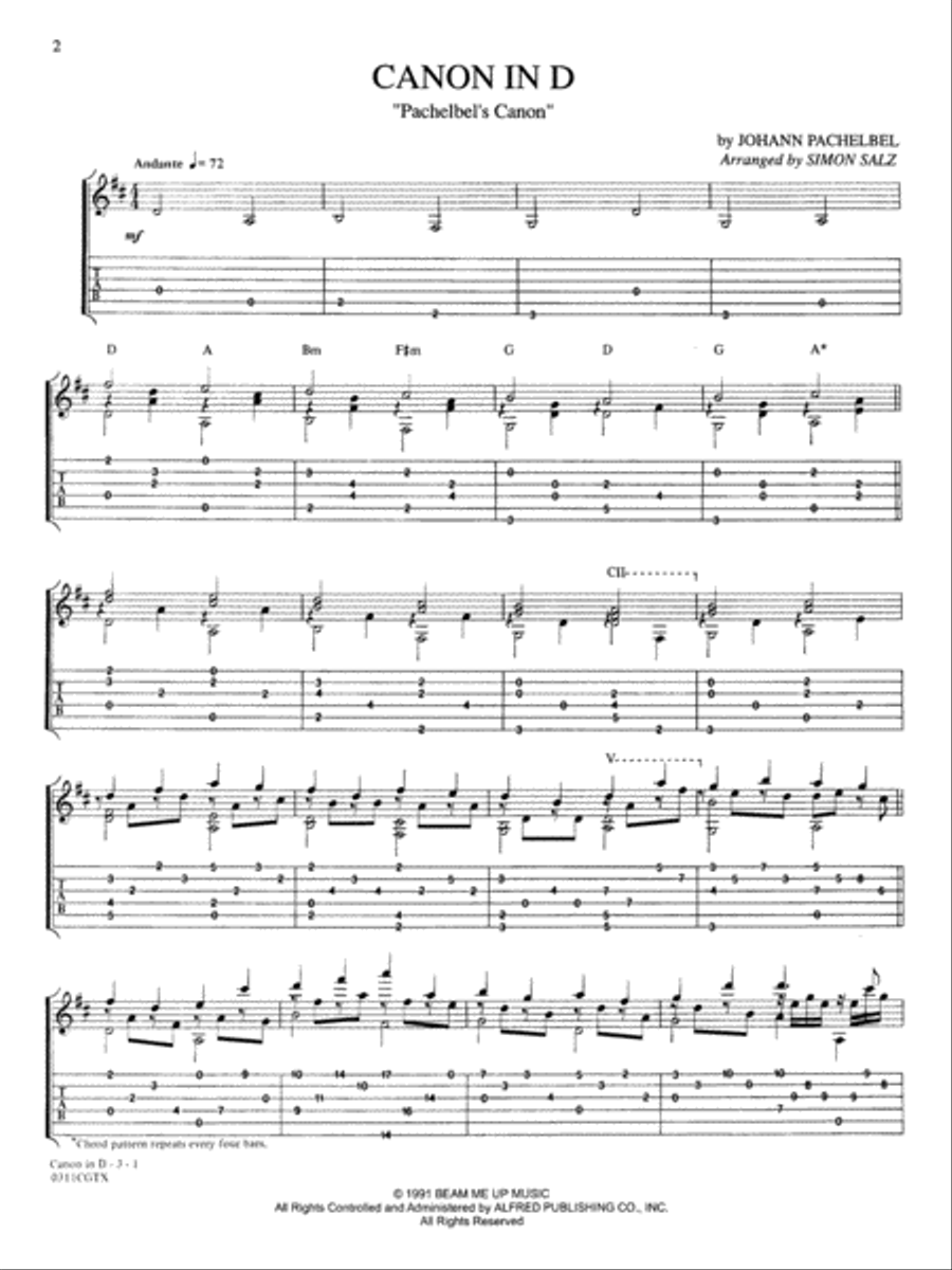 Canon in D (Pachelbel's Canon) Small Ensemble scores gallery preview page 2