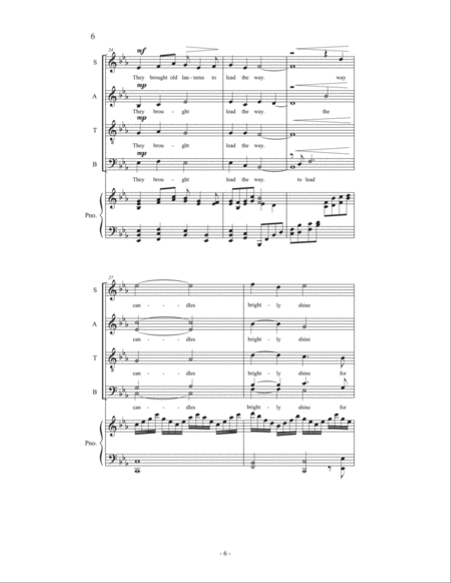 The Frost Bound Wood 4-Part scores gallery preview page 6