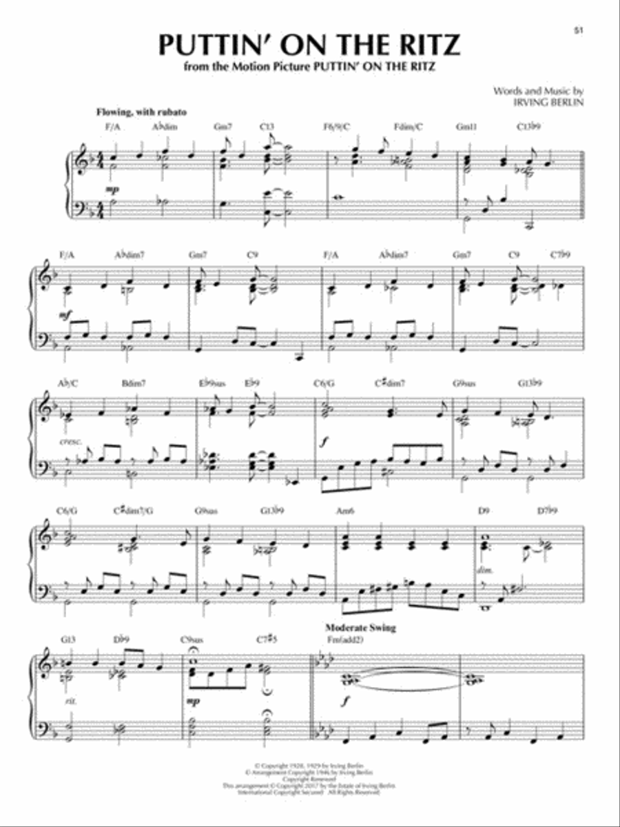 Blue Skies & Other Irving Berlin Songs Piano Solo scores gallery preview page 5