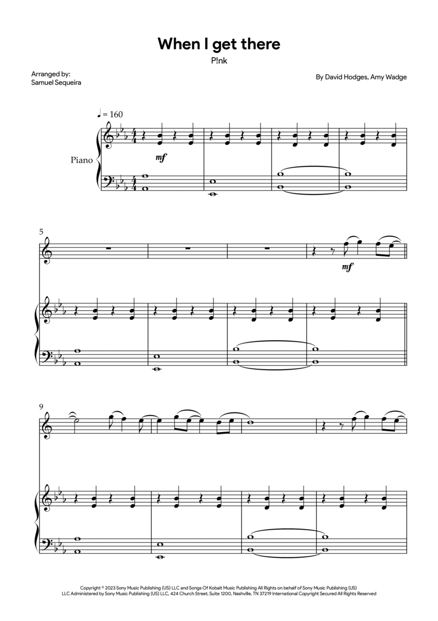 When I Get There Alto Saxophone scores gallery preview page 1