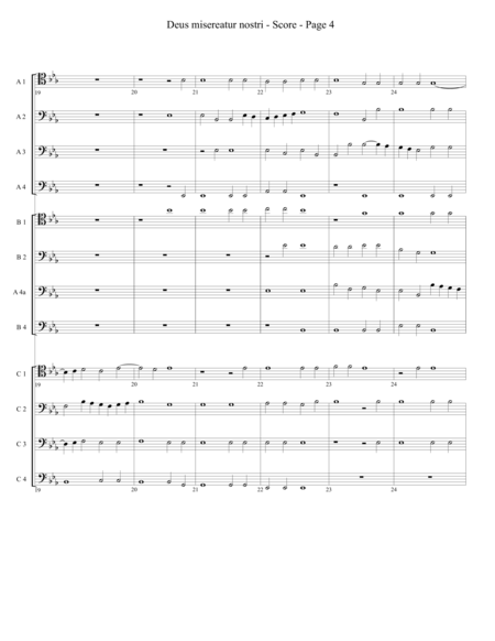 Deus misereatur nostri for Trombone or Low Brass Duodectet (12) image number null