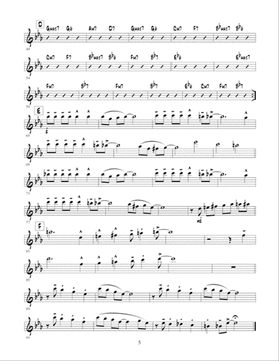 Jazz Guitar Ensembles Level 2 Guitar Ensemble scores gallery preview page 6