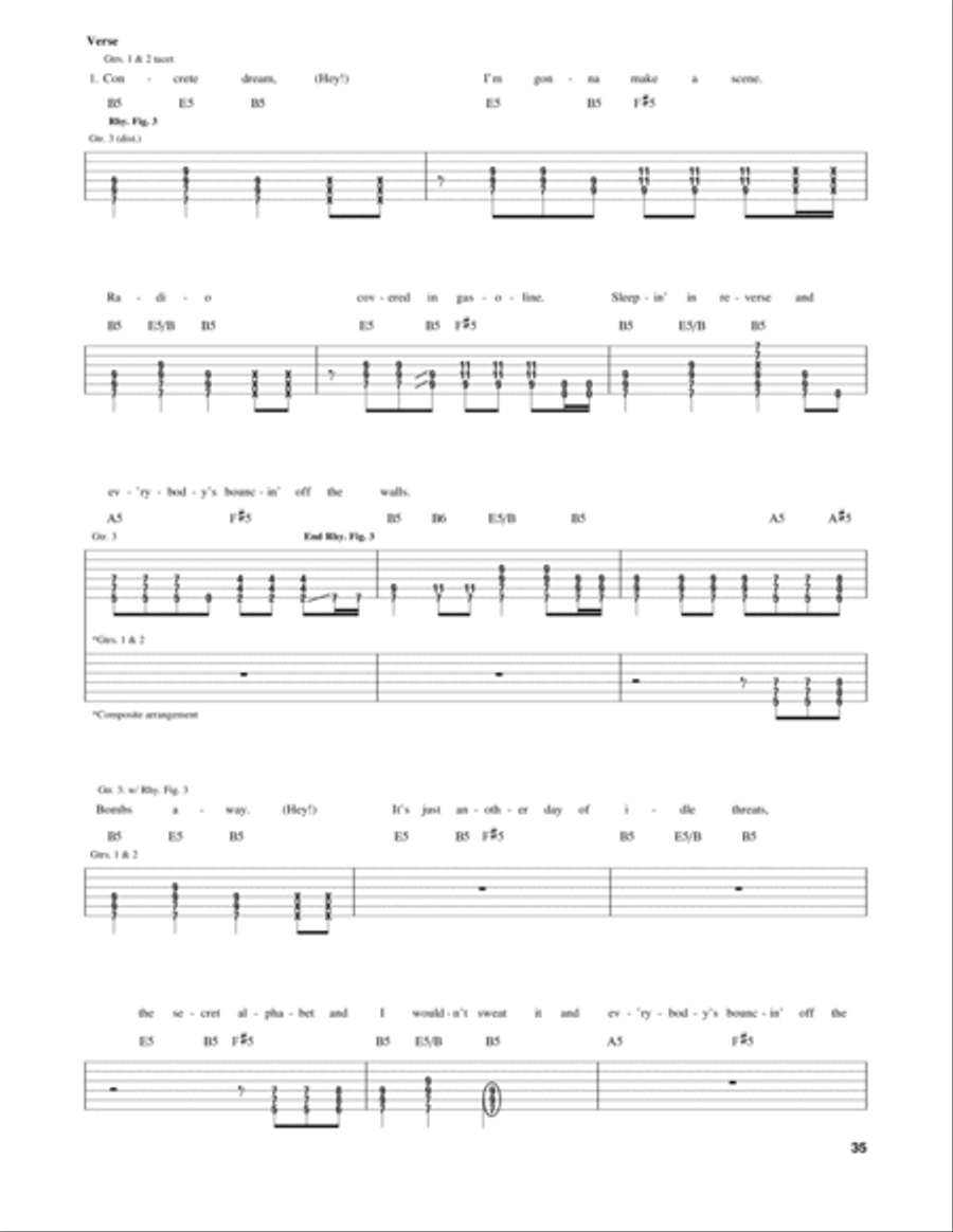 Bouncing Off The Wall Electric Guitar scores gallery preview page 2