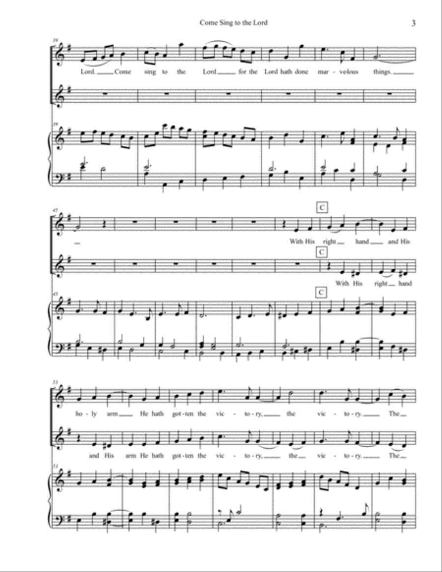 Come Sing to the Lord Vocal Duet scores gallery preview page 4