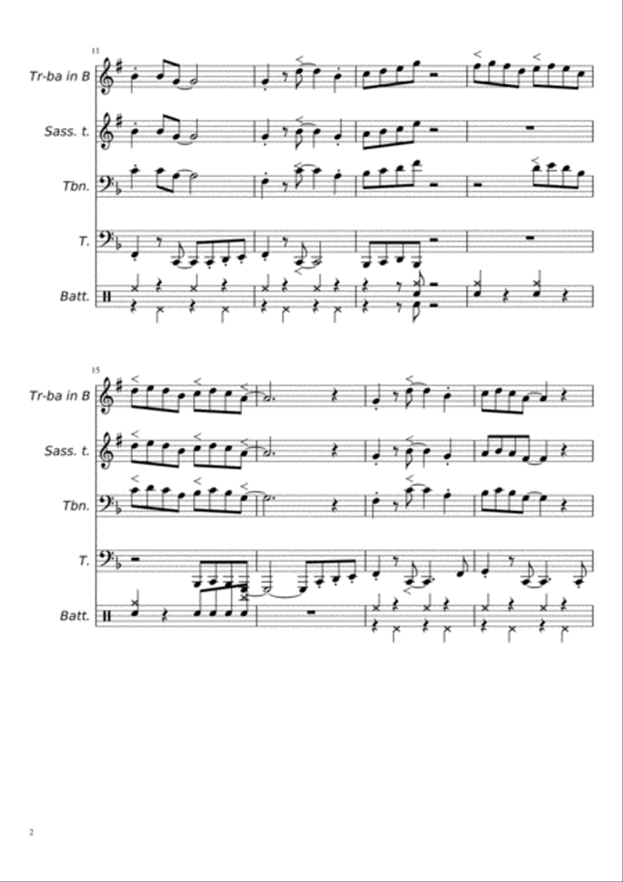 Amigo de Verano Amigo de Verano Brass Ensemble scores gallery preview page 2