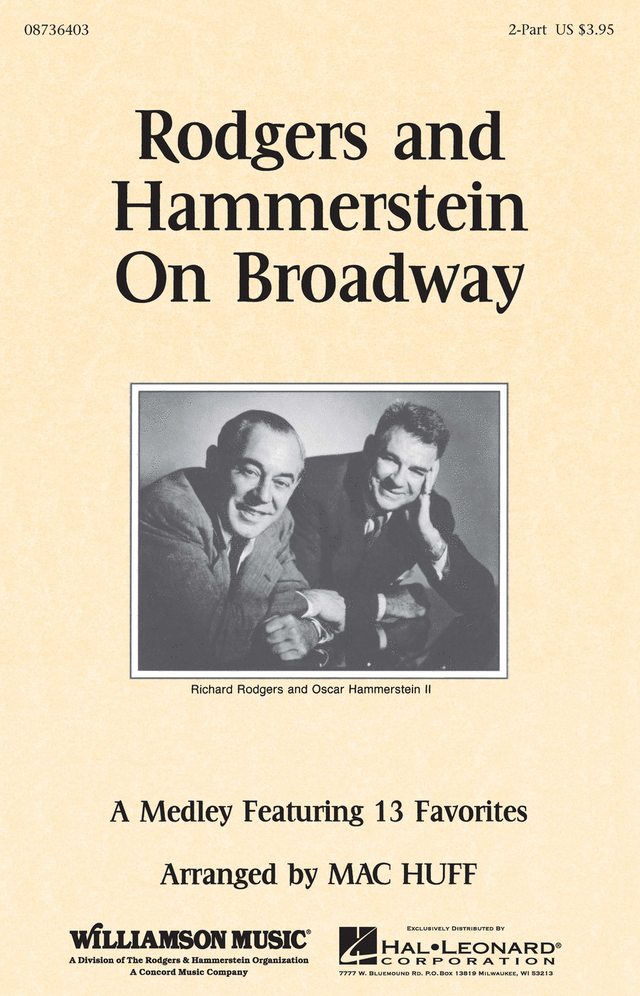 Rodgers and Hammerstein on Broadway (Medley) 2-Part scores gallery preview page 1