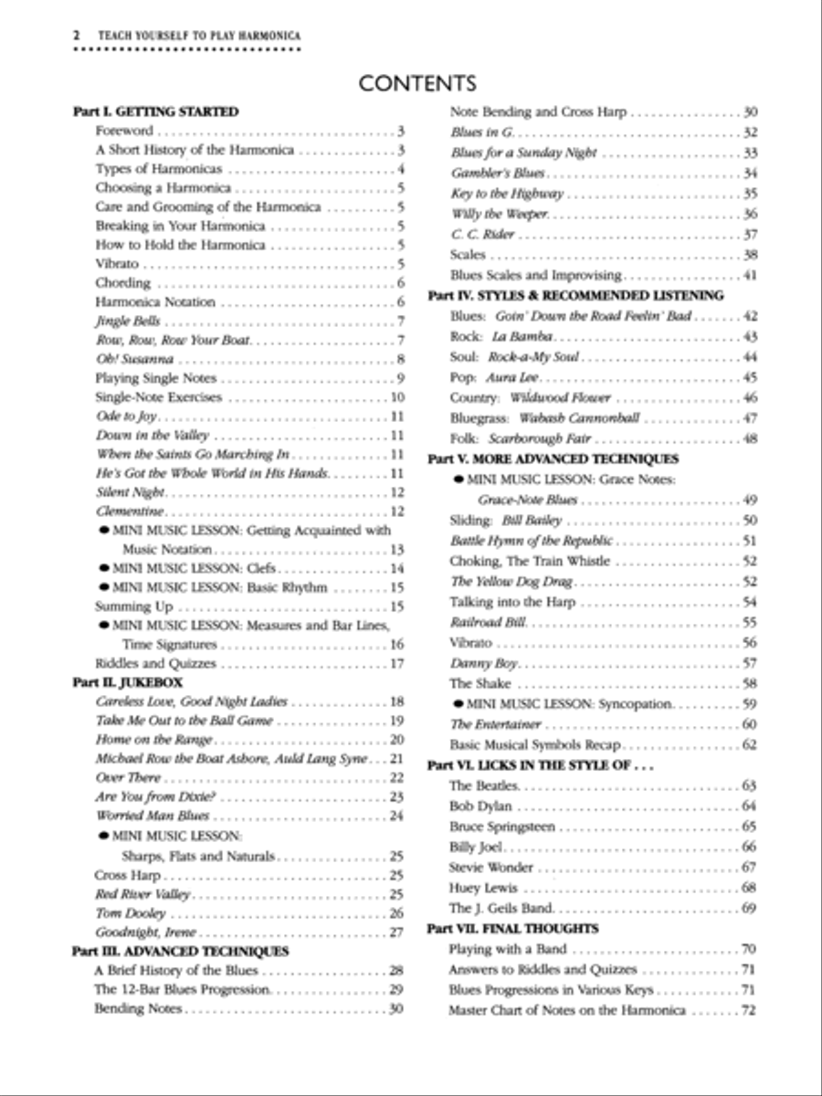 Alfred's Teach Yourself to Play Harmonica Harmonica scores gallery preview page 4