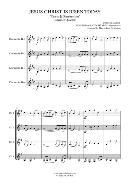 Christmas Song Collection (for Clarinet Quartet) - BOOK THREE image number null