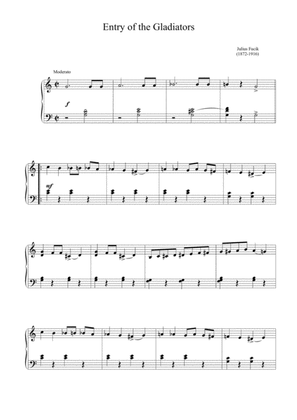 Fucik - Entry of the Gladiators (Easy piano arrangement)