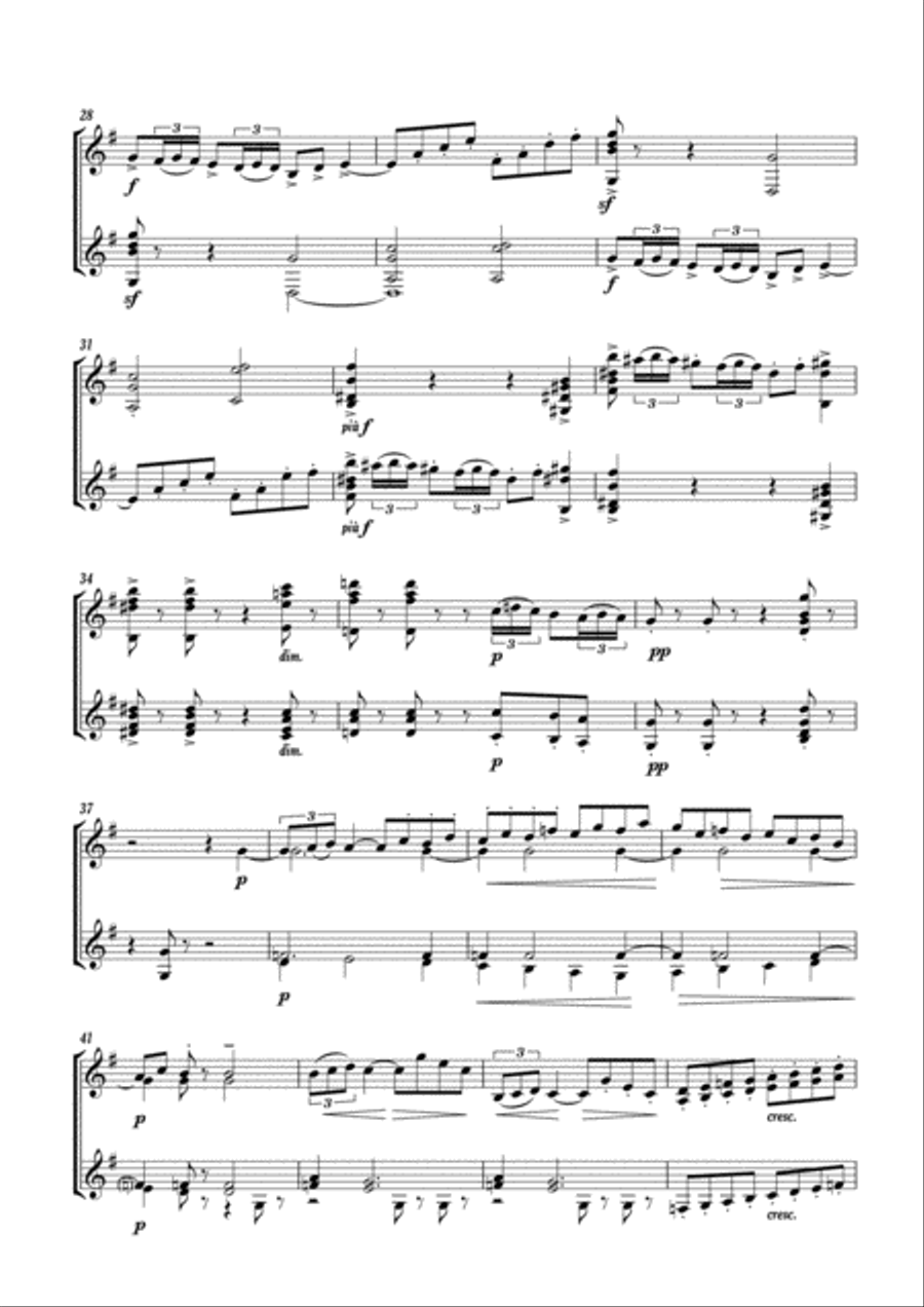 Arabesque nº 2 Classical Guitar scores gallery preview page 4