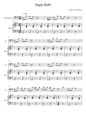 James Lord Pierpont - Jingle Bells (Violoncello Solo)