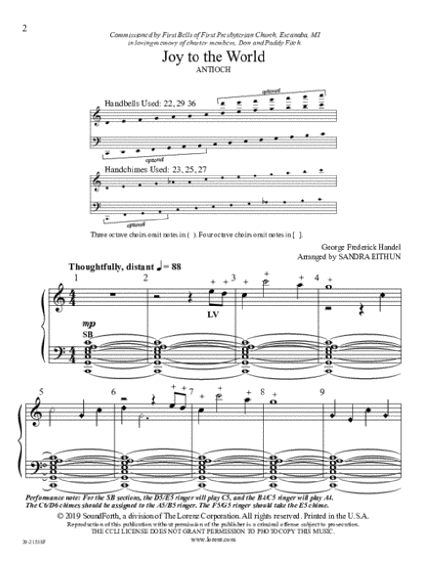 Joy to the World 5-Octaves scores gallery preview page 2