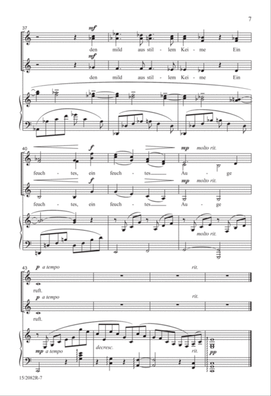 Wie Melodien zieht es mir SSA scores gallery preview page 7