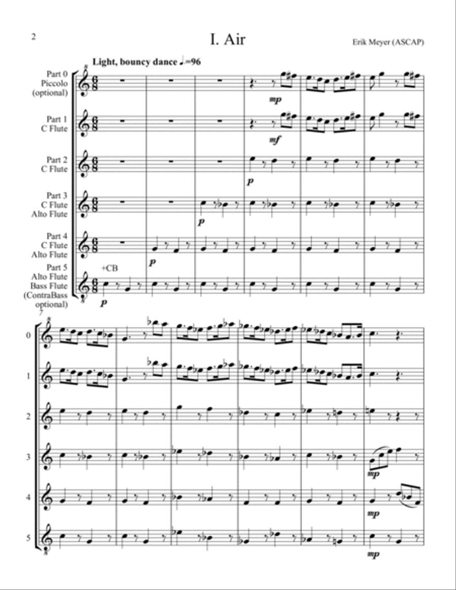Suite for Flute Choir Flute Choir scores gallery preview page 2