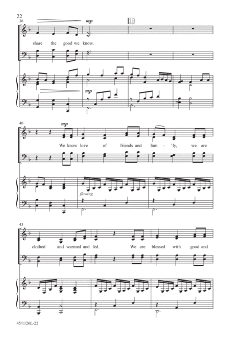 Prayers for the Nations 4-Part scores gallery preview page 23