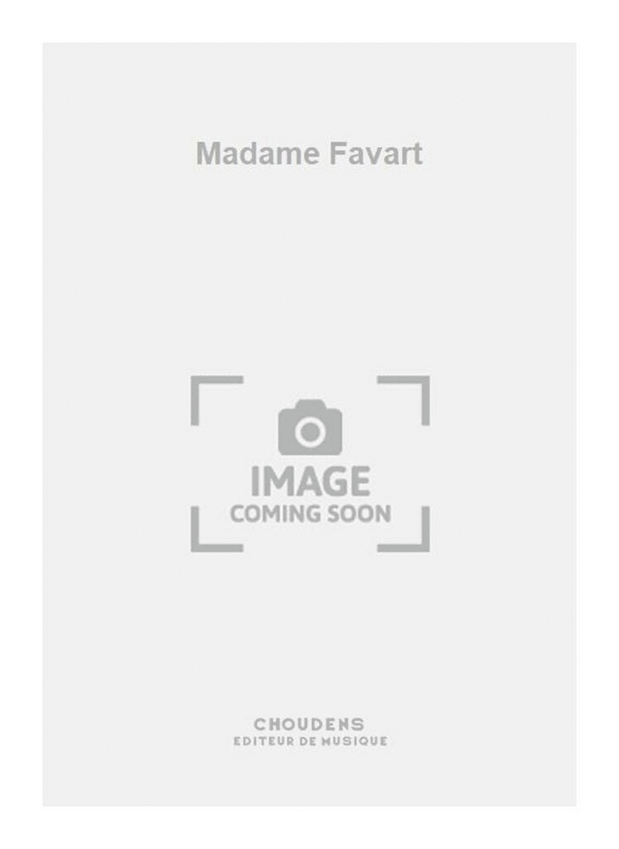 Madame Favart Madame Favart Voice Solo scores gallery preview page 1