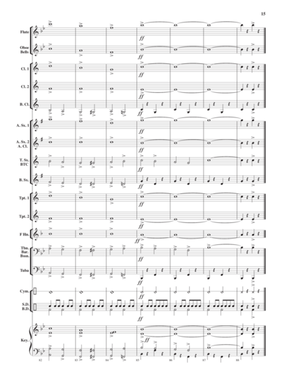 Discover America Discover America Concert Band scores gallery preview page 14