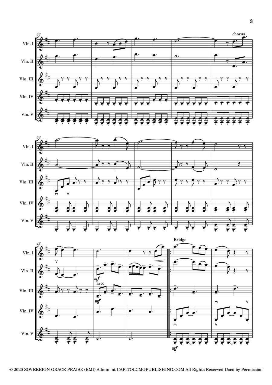 O Come All You Unfaithful String Quintet scores gallery preview page 3