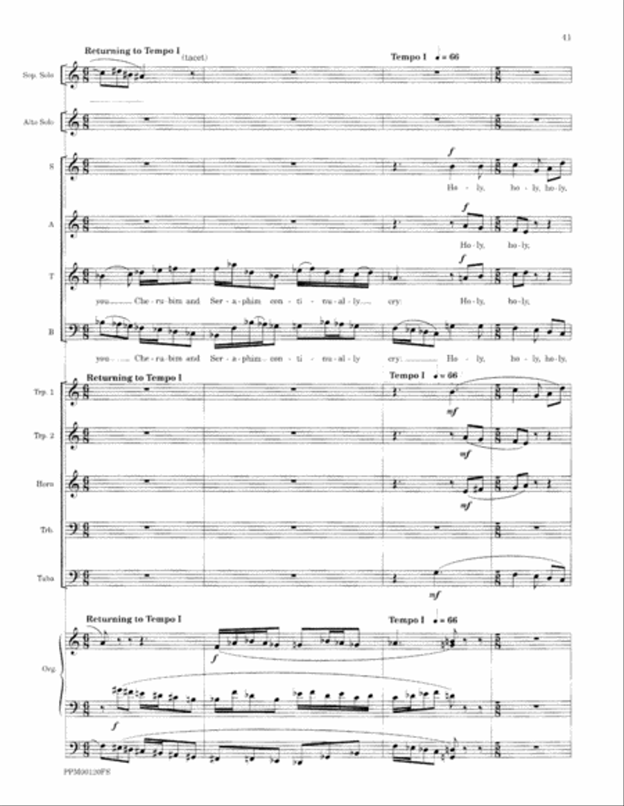 Transfiguration: An Ecumenical Mass - Full Score Divisi scores gallery preview page 44