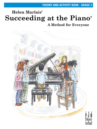 Book cover for Succeeding at the Piano, Theory and Activity Book - Grade 3