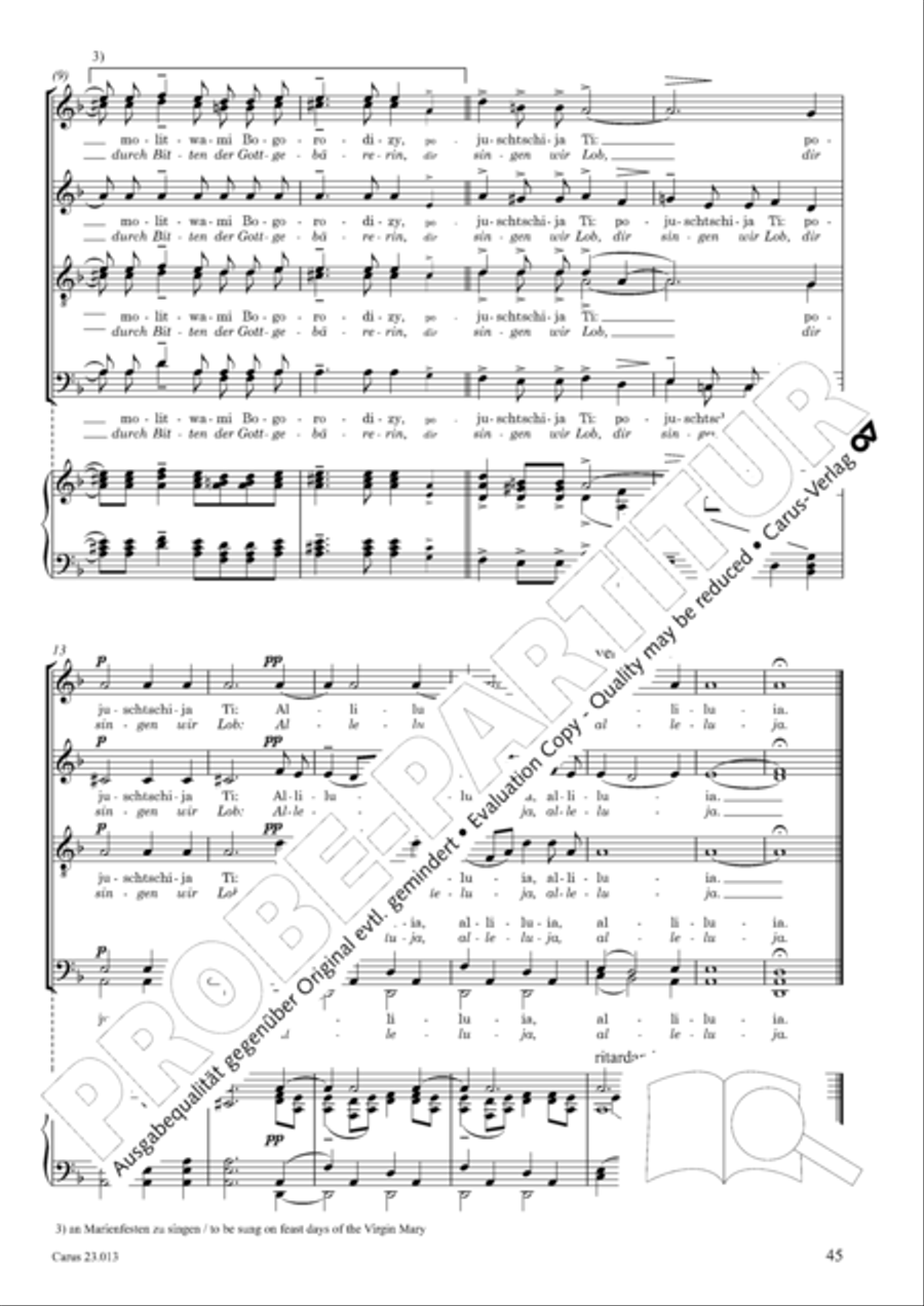 Liturgy of St. John Chrysostom op. 31 for mixed choir a cappella (Chrysostomos-Liturgie op. 31 fur Chor a cappella mit singbarem deutschem Text)