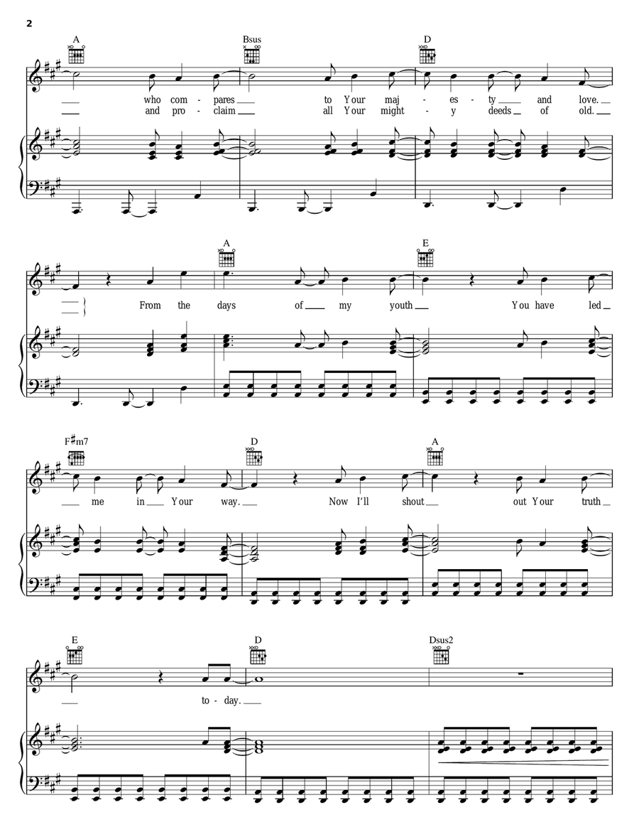 We Lift You Up Acoustic Guitar scores gallery preview page 2