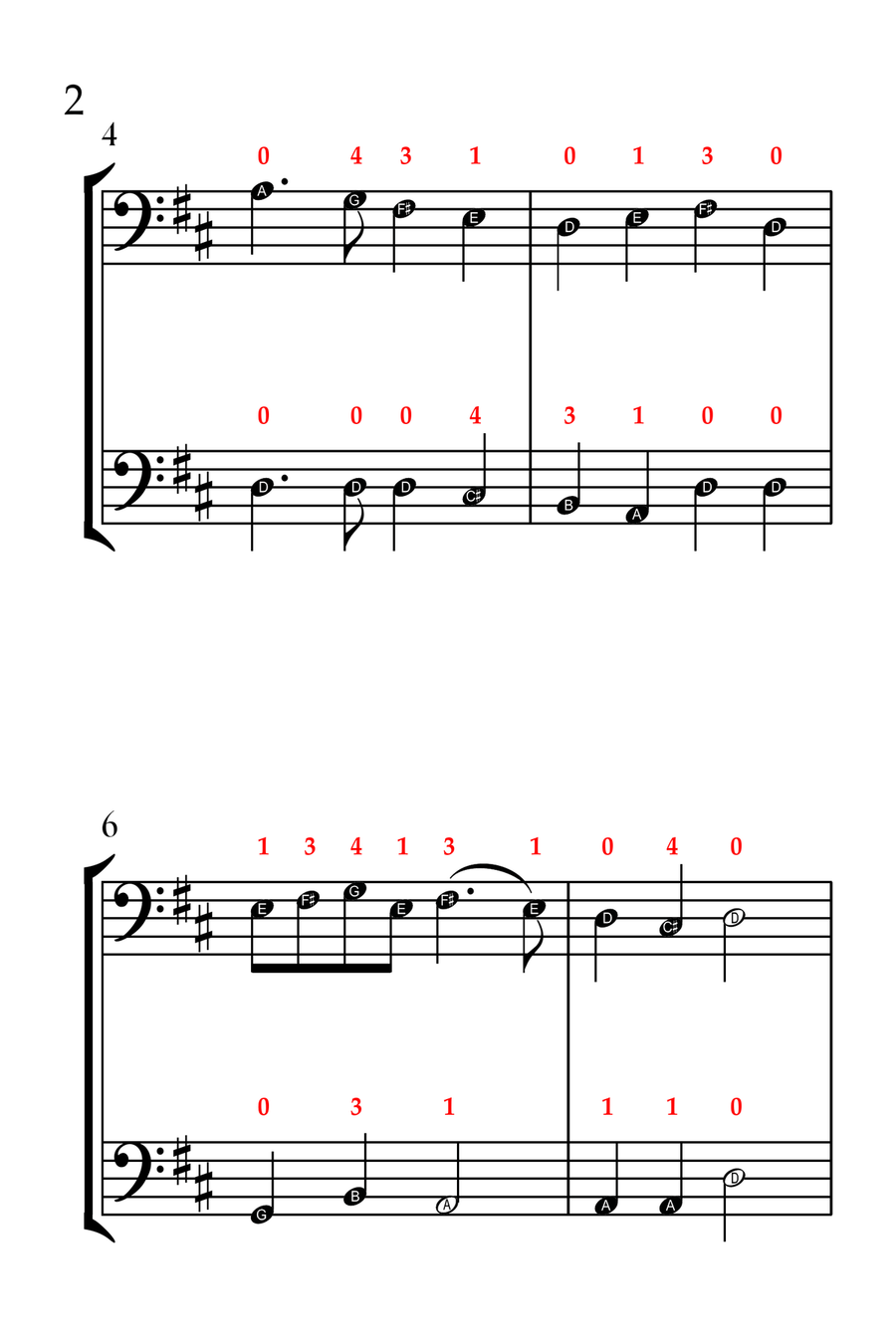 Deck the Halls (CELLO DUET - EASY LEVEL) String Duet scores gallery preview page 3