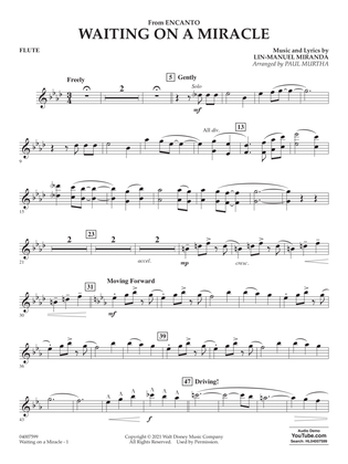 Waiting On A Miracle (from Encanto) (arr. Paul Murtha) - Flute