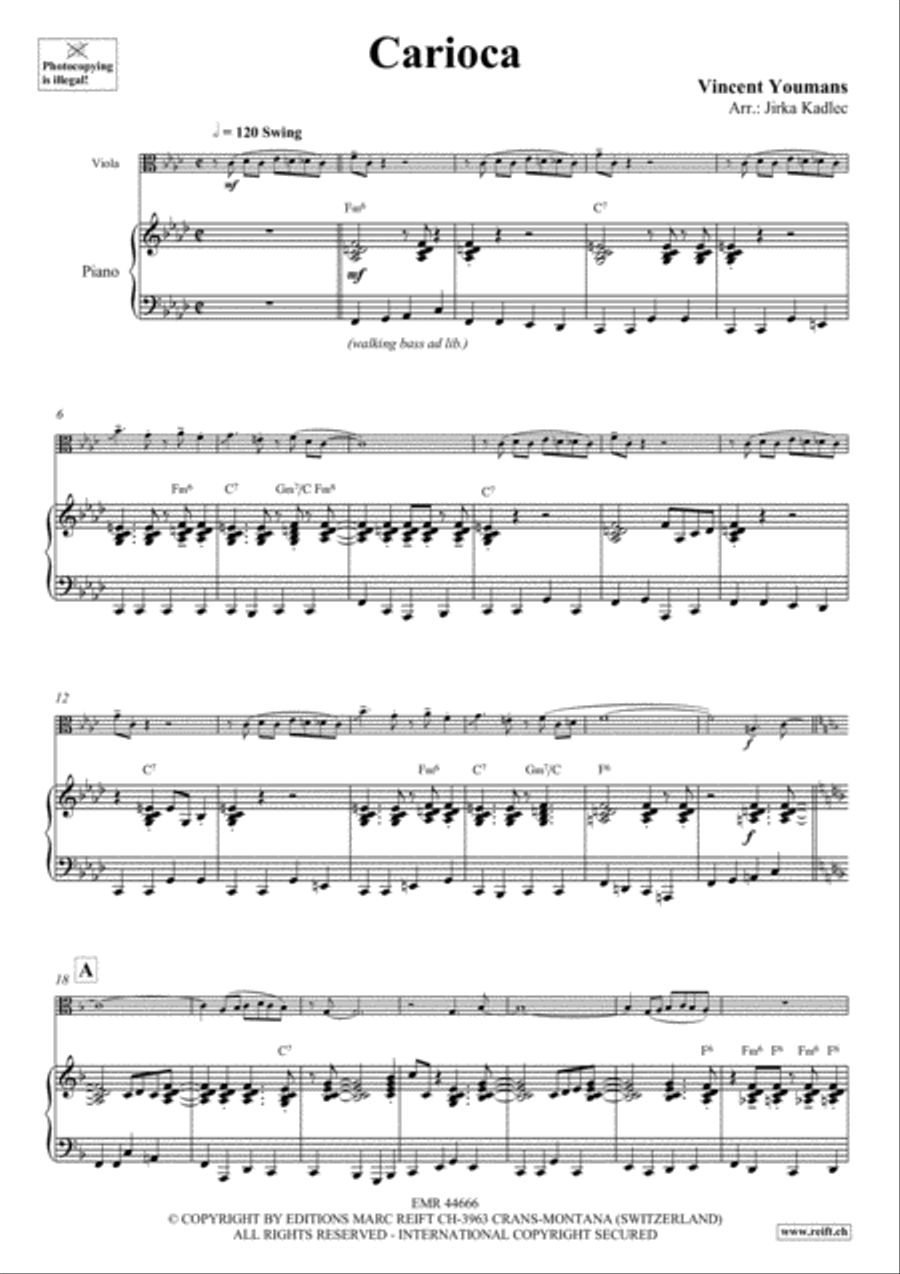 Carioca Piano Accompaniment scores gallery preview page 4