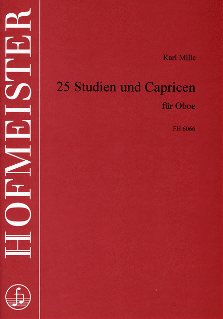 25 Studien und Capricen Oboe Solo scores gallery preview page 1
