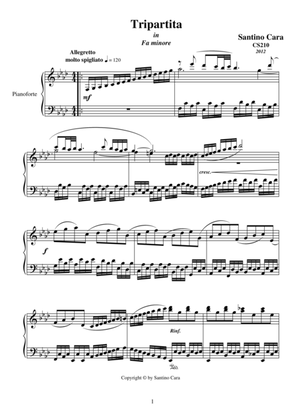 Tripartite in F minor for piano