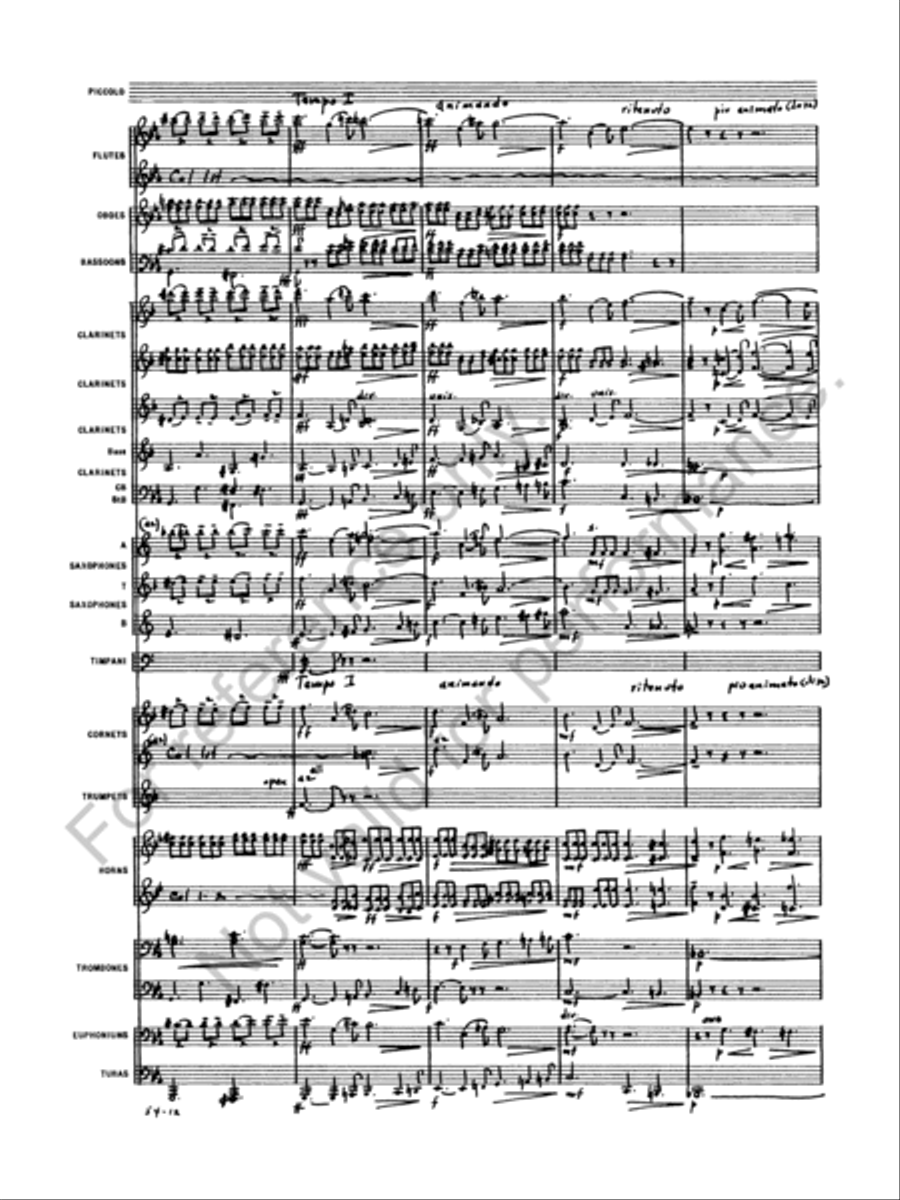 Symphony No. 5 Concert Band scores gallery preview page 14