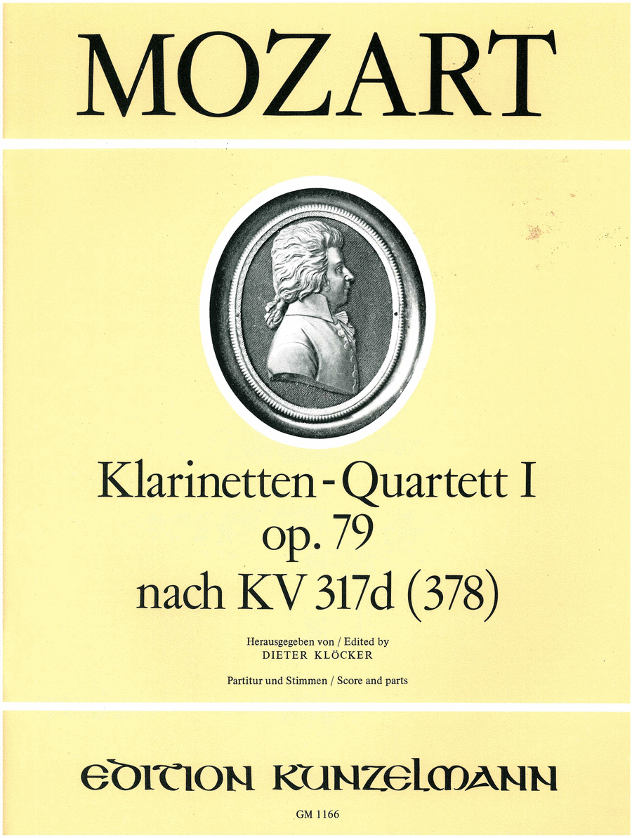 Clarinet quartet no. 1 Clarinet scores gallery preview page 1