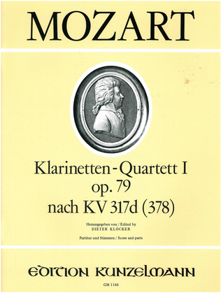 Book cover for Clarinet quartet no. 1