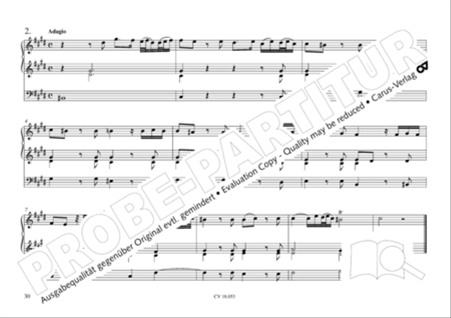 Das Husumer Orgelbuch von 1758 Organ Solo scores gallery preview page 31