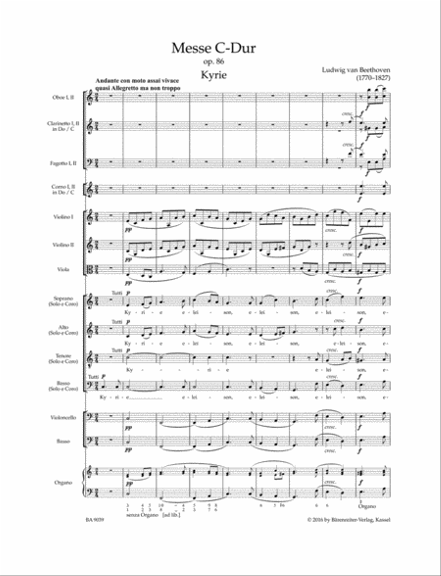 Mass C major op. 86 Mass C major op. 86 4-Part scores gallery preview page 2