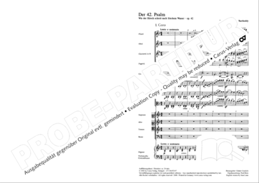 Psalm 42 4-Part scores gallery preview page 7